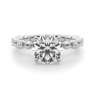 Ladies Sidestone Engagement Ring 51309