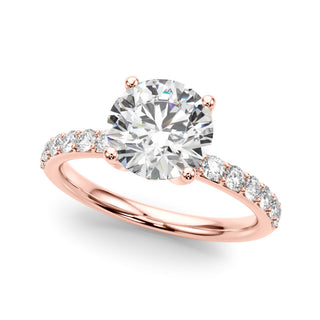 Ladies Sidestone Engagement Ring 51317