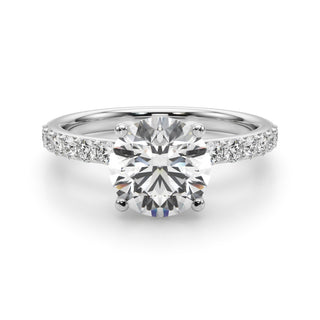 Ladies Sidestone Engagement Ring 51317