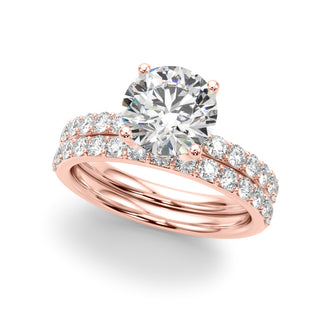 Ladies Sidestone Engagement Ring 51317