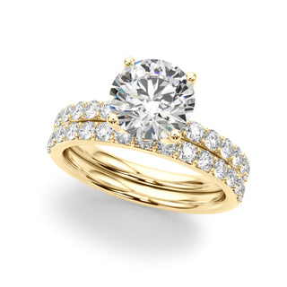 Ladies Sidestone Engagement Ring 51317