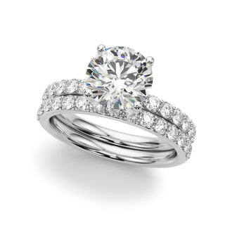 Ladies Sidestone Engagement Ring 51317