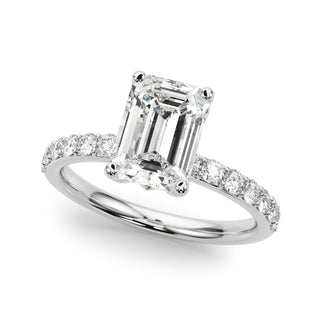 Ladies Sidestone Engagement Ring 51319