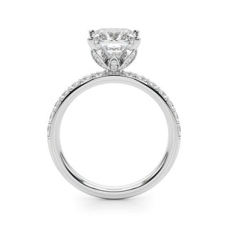 Ladies Sidestone Engagement Ring 51327