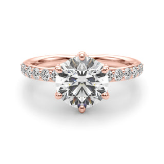 Ladies Sidestone Engagement Ring 51329