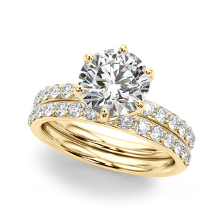 Ladies Sidestone Engagement Ring 51329