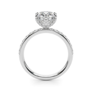 Ladies Sidestone Engagement Ring 51329