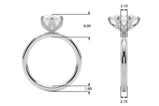 Ladies Solitaire Engagement Ring 51334 Natural Diamond