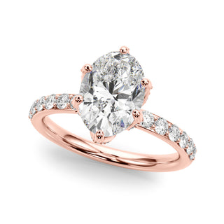 Ladies Sidestone Engagement Ring 51335