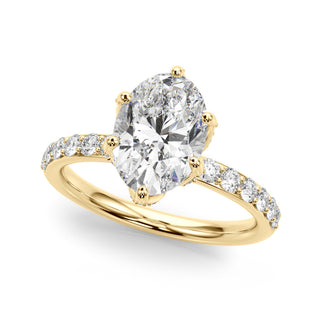 Ladies Sidestone Engagement Ring 51335