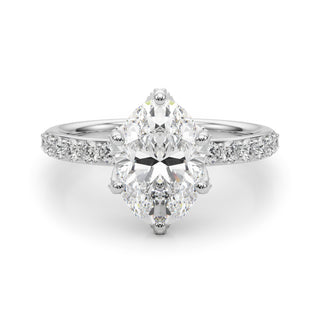 Ladies Sidestone Engagement Ring 51335