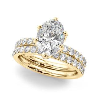 Ladies Sidestone Engagement Ring 51335