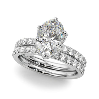 Ladies Sidestone Engagement Ring 51335