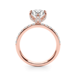 Ladies Sidestone Engagement Ring 51335