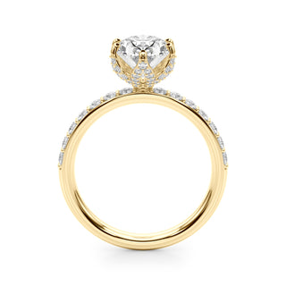 Ladies Sidestone Engagement Ring 51335