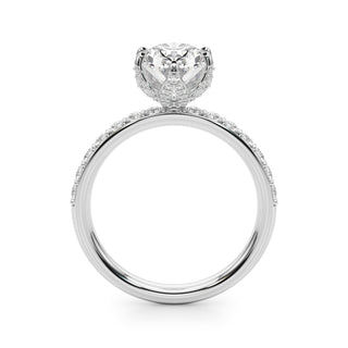 Ladies Sidestone Engagement Ring 51335