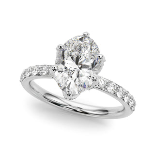 Ladies Sidestone Engagement Ring 51335