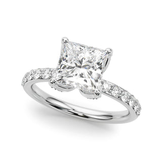 Ladies Sidestone Engagement Ring 51339