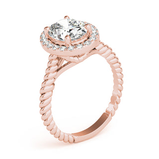 Ladies Solitaire Oval Engagement Ring 84674