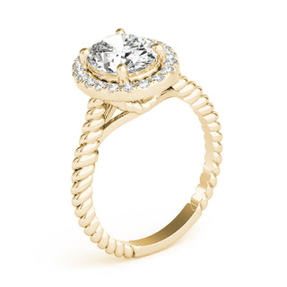 Ladies Solitaire Oval Engagement Ring 84674