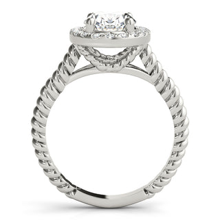 Ladies Solitaire Oval Engagement Ring 84674