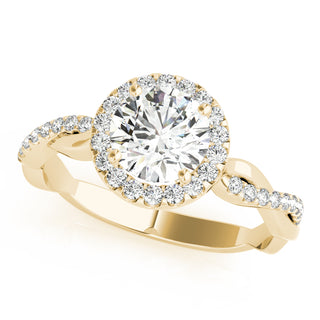 Ladies Halo Round Engagement Ring 85137