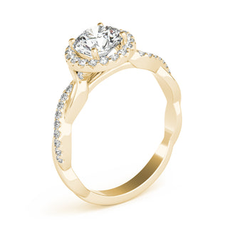 Ladies Halo Round Engagement Ring 85137