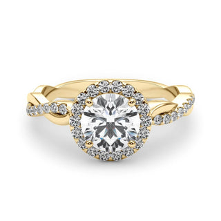 Ladies Halo Round Engagement Ring 85137