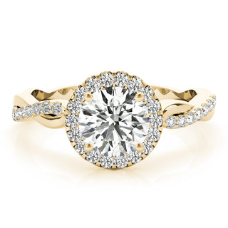 Ladies Halo Round Engagement Ring 85137