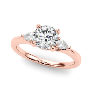 Ladies Three-Stone Engagement Ring 85165 Natural Diamond