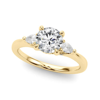 Ladies Three-Stone Engagement Ring 85165 Natural Diamond