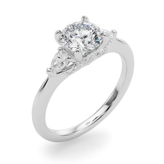 Ladies Three-Stone Engagement Ring 85165 Natural Diamond
