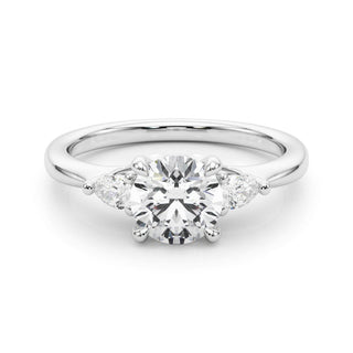 Ladies Three-Stone Engagement Ring 85165 Natural Diamond