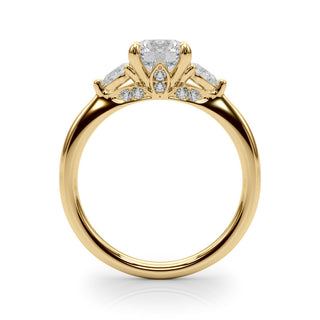Ladies Three-Stone Engagement Ring 85165 Natural Diamond