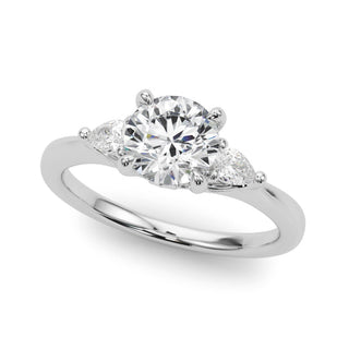 Ladies Three-Stone Engagement Ring 85165 Natural Diamond