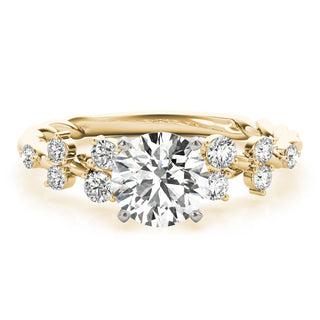 Ladies Sidestone Round Engagement Ring 85261