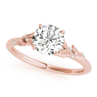 Ladies Sidestone Round Engagement Ring 85275