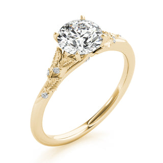 Ladies Sidestone Round Engagement Ring 85275