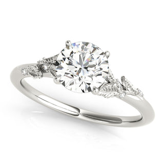 Ladies Sidestone Round Engagement Ring 85275