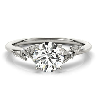 Ladies Sidestone Round Engagement Ring 85275