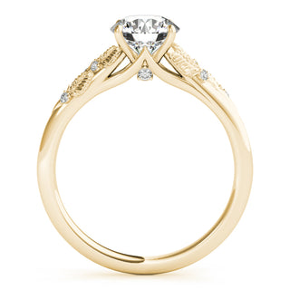 Ladies Sidestone Round Engagement Ring 85275