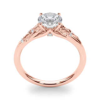 Ladies Sidestone Round Engagement Ring 85275