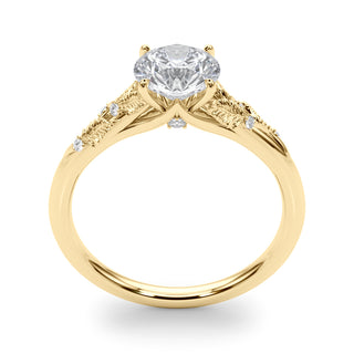 Ladies Sidestone Round Engagement Ring 85275