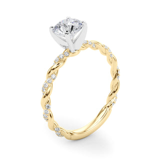 Ladies Sidestone Round Engagement Ring 85290