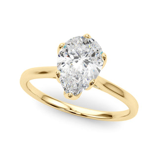 Ladies Solitaire Pear Engagement Ring 85309