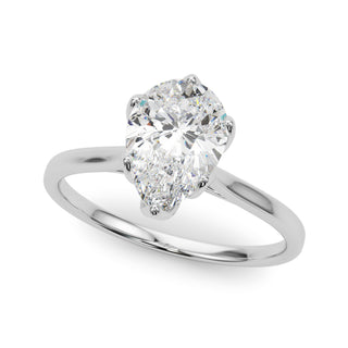 Ladies Solitaire Pear Engagement Ring 85309