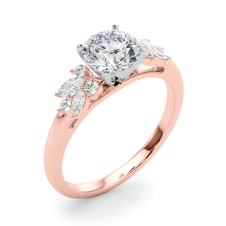 Ladies Sidestone Round Engagement Ring 85335