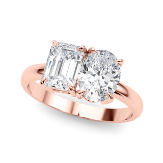 Ladies Toi et Moi Diamond Engagement Ring 85363 Lab Grown