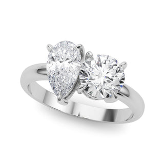 Ladies Toi et Moi Diamond Engagement Ring 85364 Lab Grown