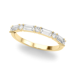 Ladies Sidestone Wedding Band 85370